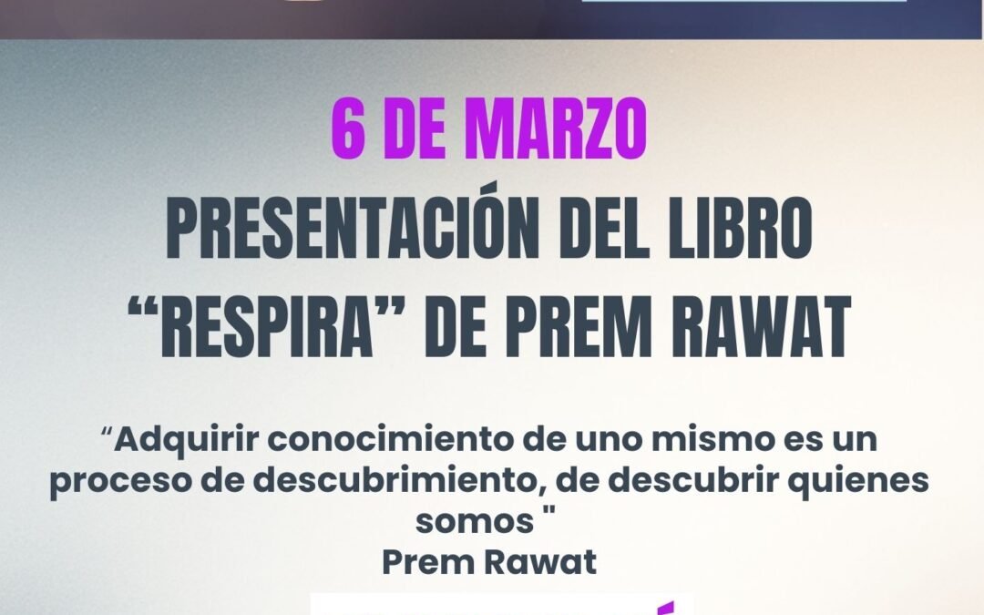 El 6 de Marzo se presenta el Libro «Respira» en la Biblioteca de Shangrilá